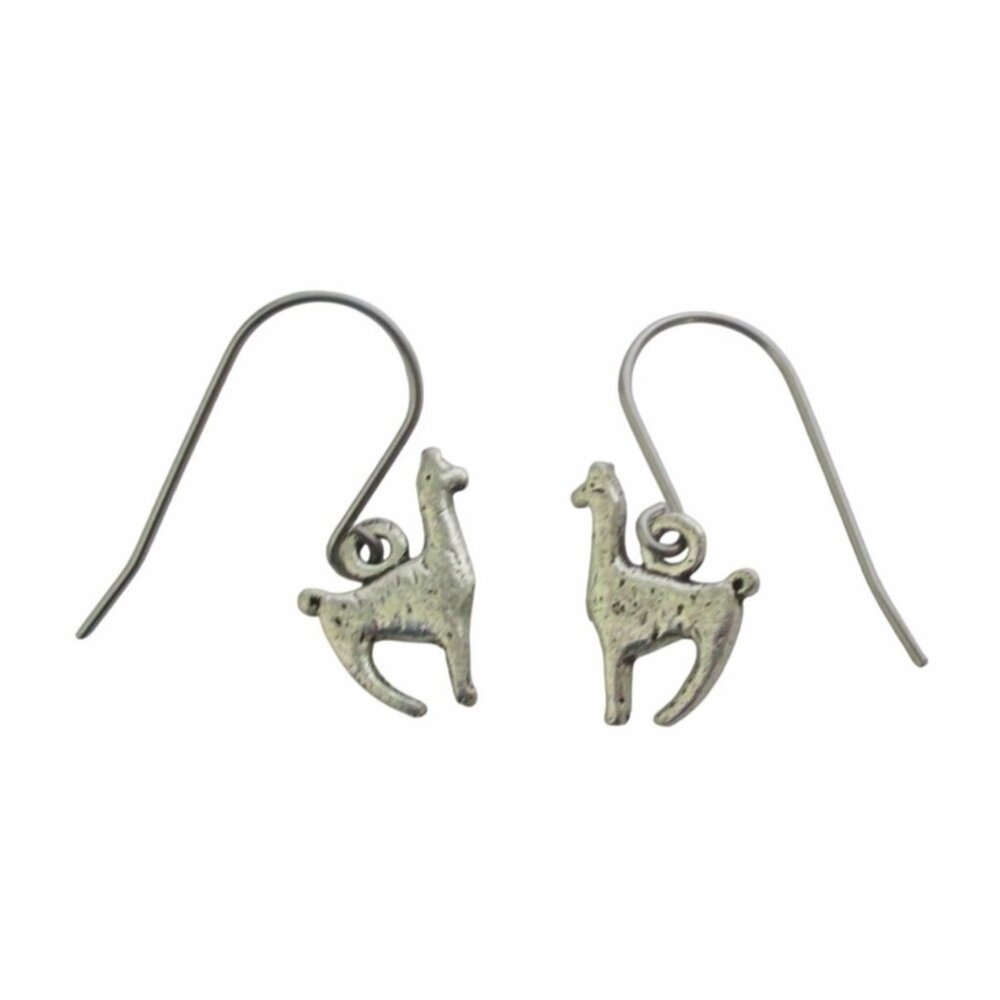 New Llama Alpaca Pierced Dangle Earrings Jewelry Gift